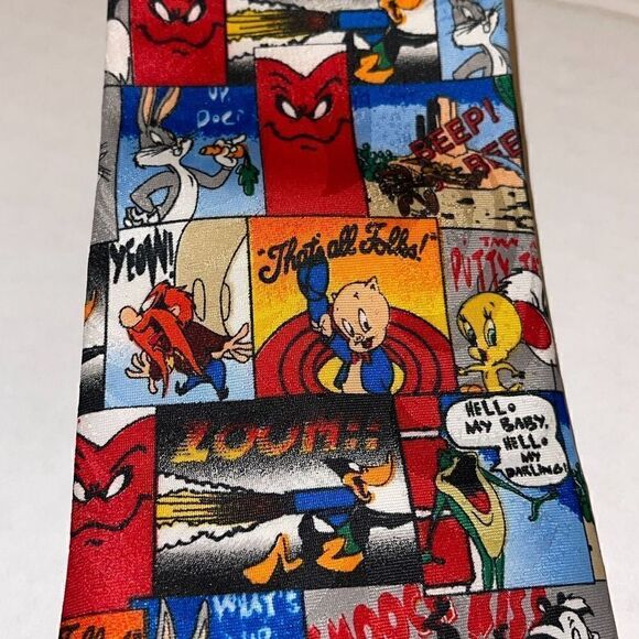 Vintage Looney Tunes Mania 53” Tie - Picture 4 of 8